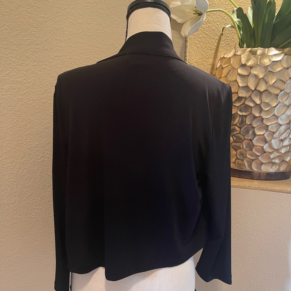 Calvin Klein Knit Blazer with Shawl Collar - Picture 2 of 4